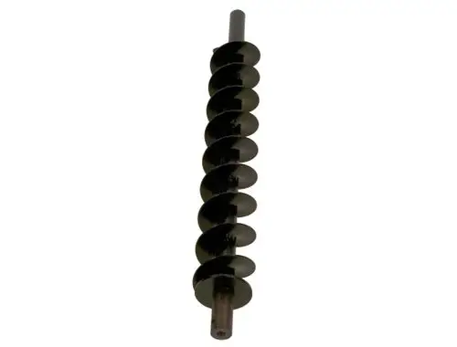 Förderschnecke von Bosch mit spiralartigem Design, grau-schwarzer Farbgebung, geeignet für den Förderprozess in verschiedenen Anwendungen.